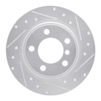 R1 Concepts R1 13-16 Mini Cooper Countryman Rear Right Drilled & Slotted Silver Brake Rotor