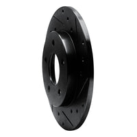 R1 Concepts R1 88-92 Dodge Monaco Rear Right Drilled & Slotted Black Brake Rotor