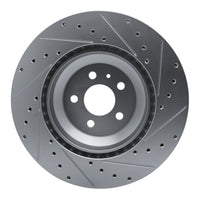R1 Concepts R1 17-25 Tesla Model 3 Front Left Drilled & Slotted Silver Brake Rotor
