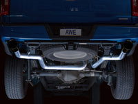 AWE Tuning 0FG 21+ Ford F150 Dual Split Rear Cat-Back Exhaust- 5in Diamond Black Tips