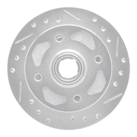 R1 Concepts R1 1979-1983 Mazda RX-7 Front Right Drilled & Slotted Silver Brake Rotor