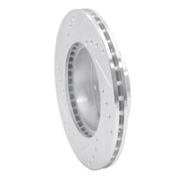 R1 Concepts R1 84-90 Honda Prelude Front Right Drilled & Slotted Silver Brake Rotor