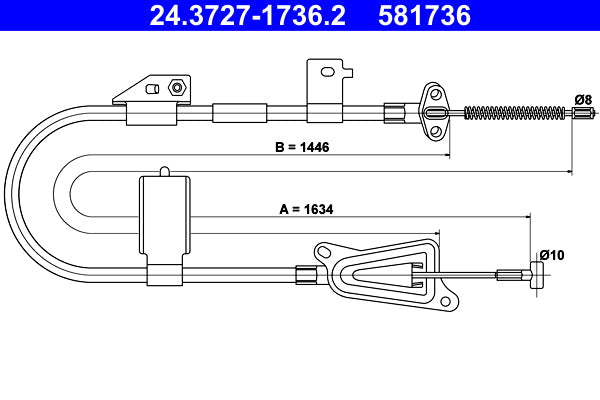 BOSCH 1987482127 Parking Brake Cable Pull