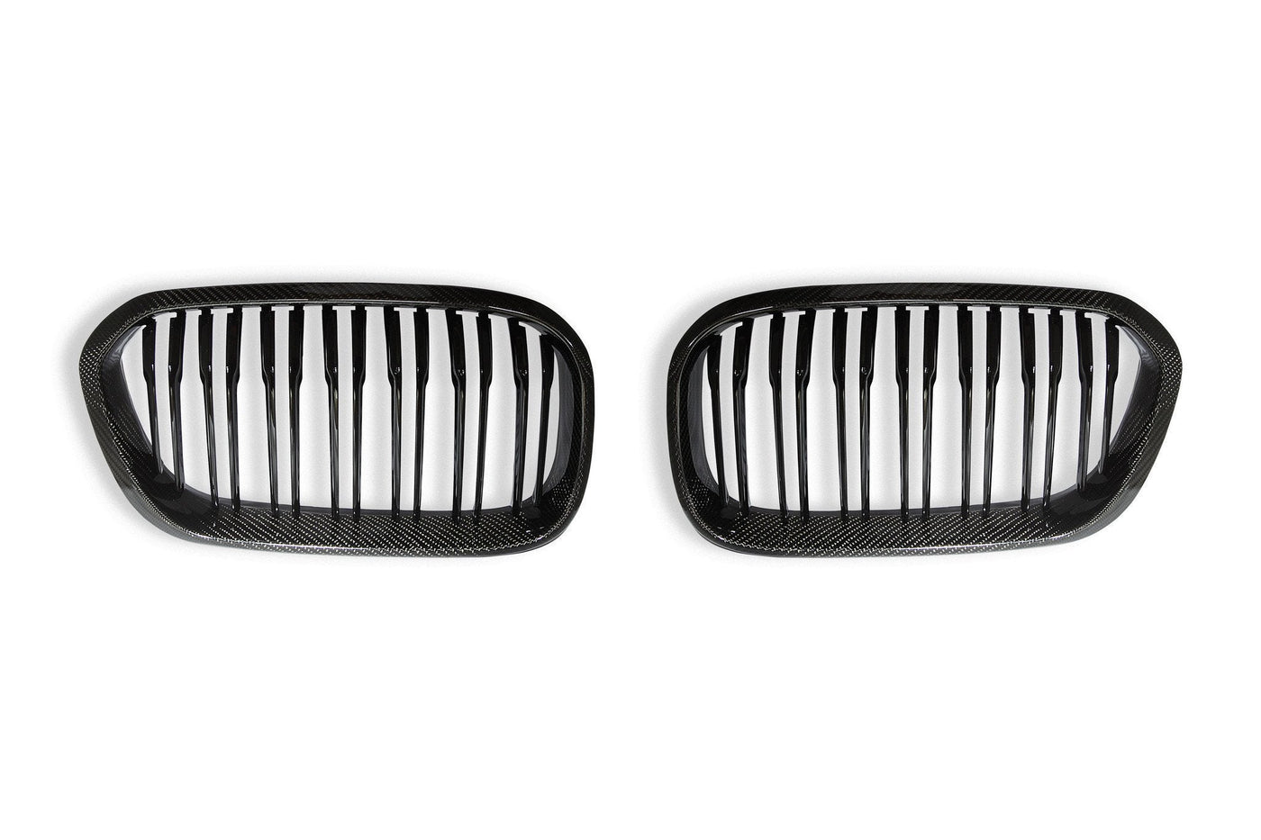 AUTOID BMW F20 F21 Carbon Fibre Double Slat Kidney Grilles (Inc. 114i, 116i, 118i & 125i) -