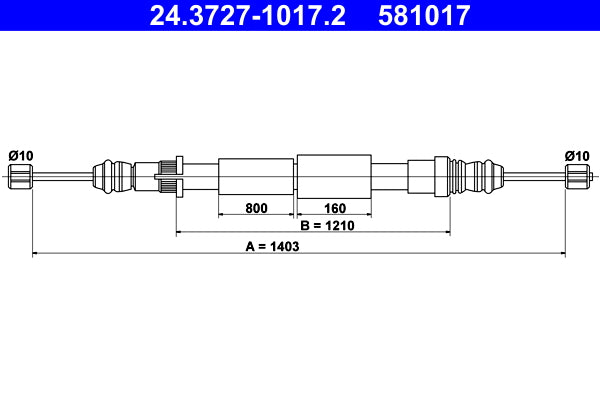 BOSCH 1987477694 Parking Brake Cable Pull