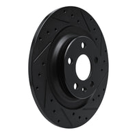 R1 Concepts R1 -25 Volvo XC40 Rear Right Drilled & Slotted Black Brake Rotor