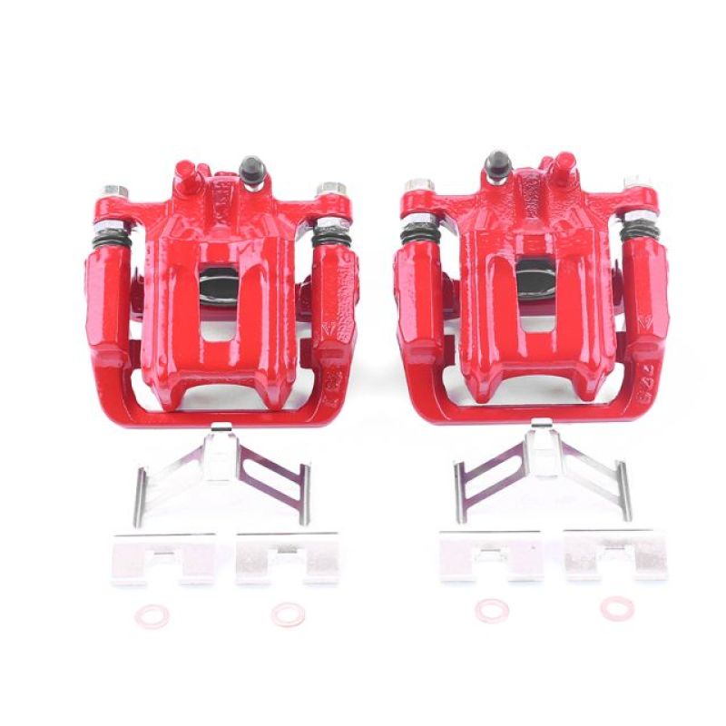 PowerStop Power Stop 10-18 Acura RDX Rear Red Calipers w/Brackets - Pair