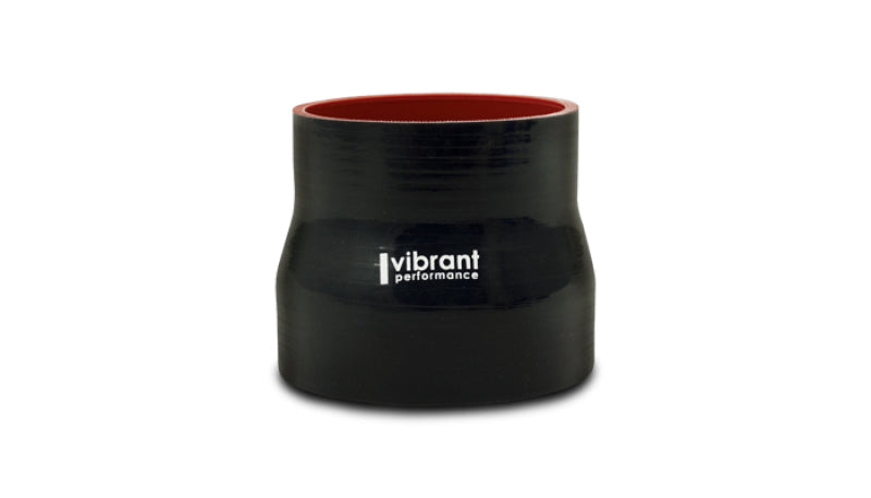 Vibrant Silicone Reducer Coupler 1.00in ID x 0.625in ID x 4.00in Long - Black