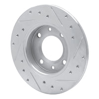 R1 Concepts R1 89-91 Peugeot 405 Rear Left Drilled & Slotted Silver Brake Rotor