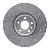 R1 Concepts R1 16-17 Volvo XC60 Front Left Drilled & Slotted Silver Brake Rotor