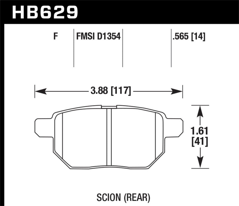 Hawk Performance Hawk 08-15 Scion xB HPS 5.0 Rear Brake Pads