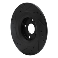 R1 Concepts R1 2016-2025 Fiat 124 Spider Rear Right Drilled & Slotted Black Brake Rotor