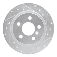 R1 Concepts R1 14-25 BMW 220i (Mexico) Rear Right Drilled & Slotted Silver Brake Rotor
