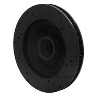 R1 Concepts R1 70-72 Ford Galaxie 500 Front Left Drilled & Slotted Black Brake Rotor