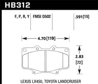 Hawk Performance Hawk LTS Street Brake Pads