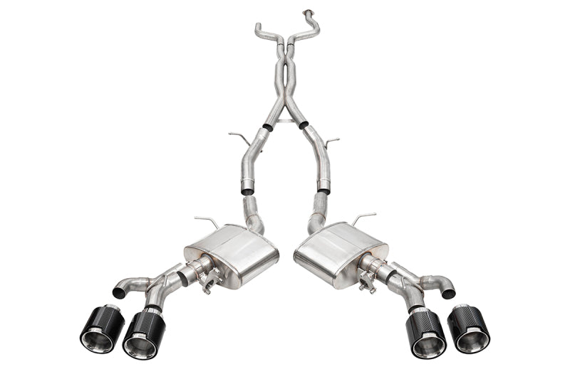 CORSA Performance Corsa 22-25 Cadillac CT4 V Blackwing 3in Dual Mode Active Cat-Back 4.5in CF Polished Dual Rear Tip