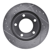 R1 Concepts R1 76-86 Jeep CJ5 Front Right Drilled & Slotted Silver Brake Rotor