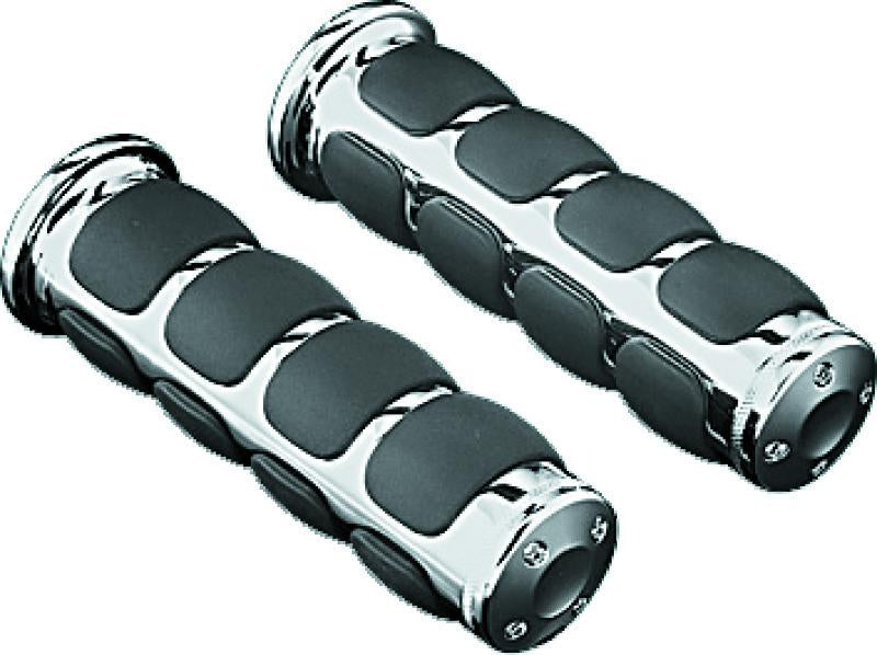 Kuryakyn ISO Universal Grips 1inch Bars Chrome