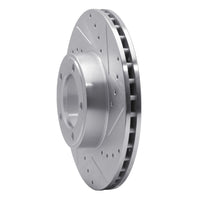 R1 Concepts R1 71-97 Jaguar XJS Front Right Drilled & Slotted Silver Brake Rotor