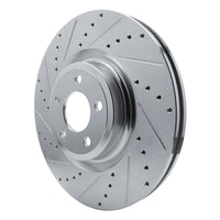 R1 Concepts R1 20-25 Ford Police Interceptor Utility Front Left Drilled & Slotted Silver Brake Rotor