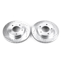 PowerStop Power Stop 93-97 Ford Probe Front Evolution Drilled & Slotted Rotors - Pair