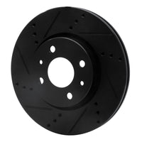 R1 Concepts R1 09-19 Dodge Vision (Mexico) Front Left Drilled & Slotted Black Brake Rotor