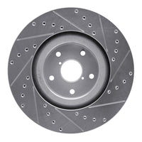 R1 Concepts R1 19-23 Subaru ASCENT Front Left Drilled & Slotted Silver Brake Rotor