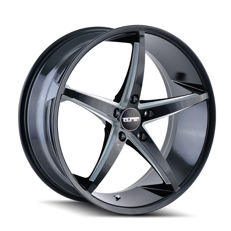 Touren 3270 TR70 17x7.5 / 5x120 BP / 40mm Offset / 74.1mm Hub Gloss Black Milled Wheel