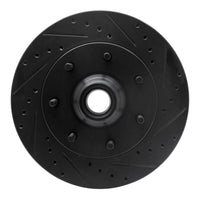 R1 Concepts R1 97-04 Ford F-150 RWD Front Right Drilled & Slotted Black Brake Rotor