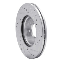 R1 Concepts R1 12-25 Dodge Attitude (Mexico) Front Left Drilled & Slotted Silver Brake Rotor