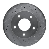 R1 Concepts R1 75-79 Ford LTD Right Rear Drilled & Slotted Silver Brake Rotor