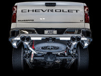 AWE Tuning 4th Gen GM 1500 5.3L 0FG Cat-Back Split Rear Exit (w/ Bumper Cutouts) - Quad Chrome Tips