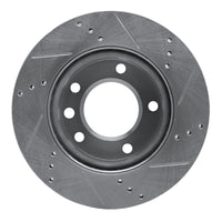 R1 Concepts R1 02-06 Dodge Sprinter 2500 Front Left Drilled & Slotted Silver Brake Rotor