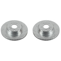 PowerStop Power Stop 12-18 Mercedes-Benz CLS550 Rear Evolution Drilled & Slotted Rotors - Pair