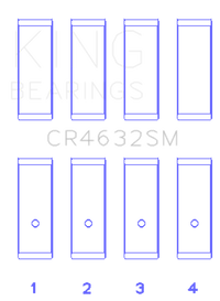 King Engine Bearings Nissan Hr15/16DE (Size +0.50mm) Connecting Rod Bearing Set