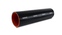 Vibrant 4 Ply Reinforced Silicone Straight Hose Coupling - 1.25in I.D. x 12in long (BLACK)