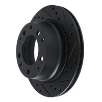 R1 Concepts R1 69-83 Porsche 911 Rear Right Drilled & Slotted Black Brake Rotor