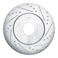 R1 Concepts R1 19-24 Infiniti QX50 Rear Right Drilled & Slotted Silver Brake Rotor