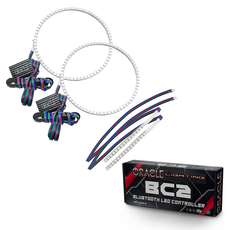 ORACLE Lighting Oracle 21-22 Ford Bronco Headlight Halo Kit w/DRL Bar - Base Headlights -w/BC1 Controller