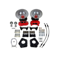 Baer Brakes 70 Ford Fairlane 11in SS4 Int Hub Front SDZ Brake Kit - Fire Red