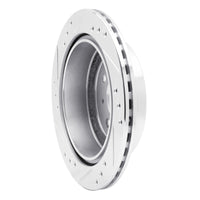 R1 Concepts R1 83-89 Isuzu Impulse Rear Right Drilled & Slotted Silver Brake Rotor