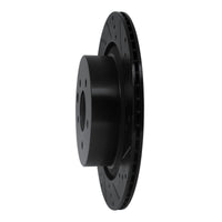R1 Concepts R1 07-15 Infiniti G35 Rear Right Drilled & Slotted Black Brake Rotor