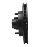R1 Concepts R1 94-02 Chevrolet C2500 Front Left Drilled & Slotted Black Brake Rotor