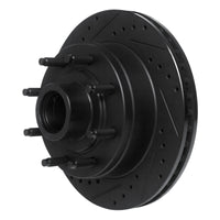 R1 Concepts R1 1986-1994 Ford F-250 2WD (Excl Super Duty) Front Left Drilled & Slotted Black Brake Rotor