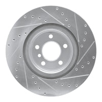 R1 Concepts R1 12-20 BMW 230I Rear Left Drilled & Slotted Silver Brake Rotor