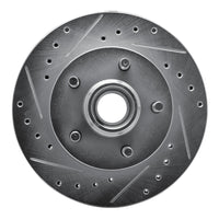 R1 Concepts R1 04-08 Ford F-150 RWD Front Left Drilled & Slotted Silver Brake Rotor