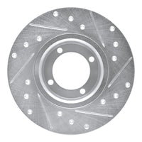 R1 Concepts R1 67-74 Opel Manta Front Left Drilled & Slotted Silver Brake Rotor