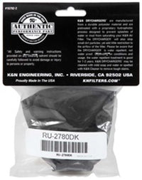 K&N Engineering K&N Air Filter Wrap Black Oval Tapered 3.75in Base I/S Width x 2.5in Top I/S Width x 2.75in H