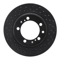 R1 Concepts R1 91-97 Porsche 911 Rear Left Drilled Black Brake Rotor
