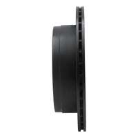 R1 Concepts R1 88-95 Nissan Pathfinder Rear Left Drilled & Slotted Black Brake Rotor